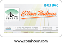 Création de site internet pour un centre d'amincissement Création de site vitrine